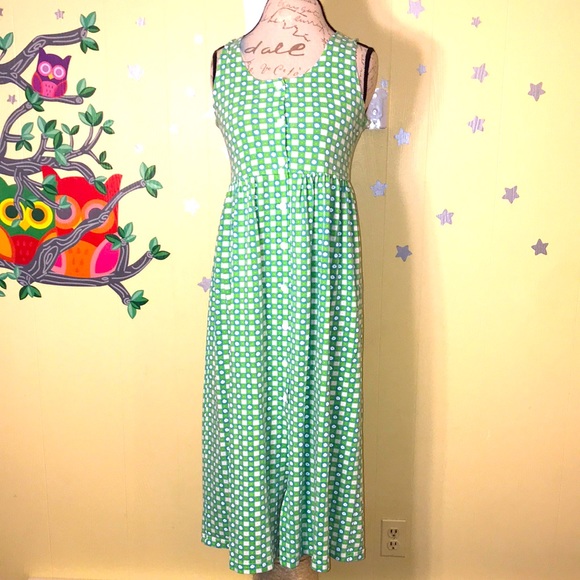 Vintage Dresses & Skirts - Vintage Maxi Button Down Dress